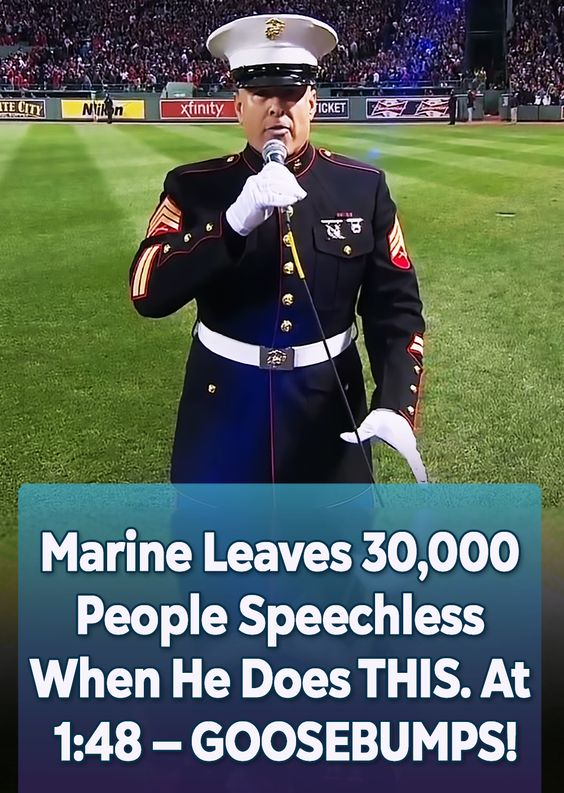 Marine leaves 30,000 people speechless when he does THIS. At 1:48 — GOOSEBUMPS