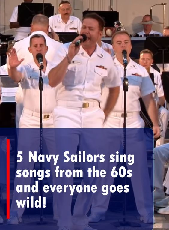 5 Navy Sailors Sing Songs From The 60s and Everybody Goes Wild