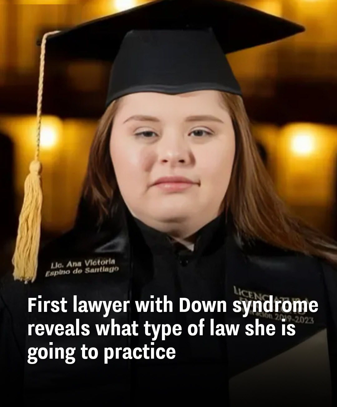 First Lawyer With Down Syndrome Has Chosen Her Area Of Expertise