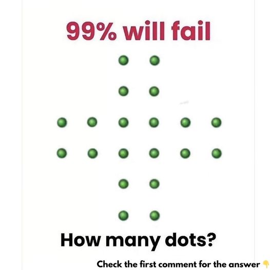 Don’t Be Fooled: How Many Dots Can You Really See in This Viral Puzzle?