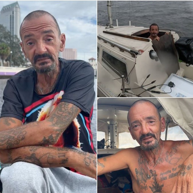 Florida man called ‘Lieutenant Dan’ refuses to leave the boat as Hurricane Milton approaches