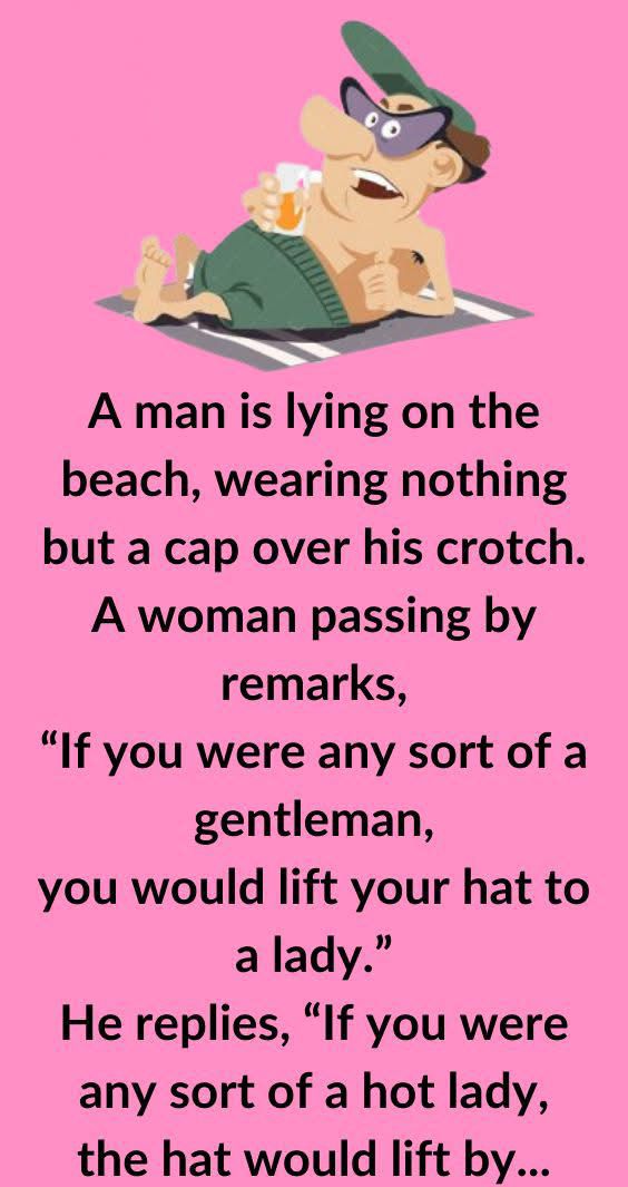 A man is lying on the beach..