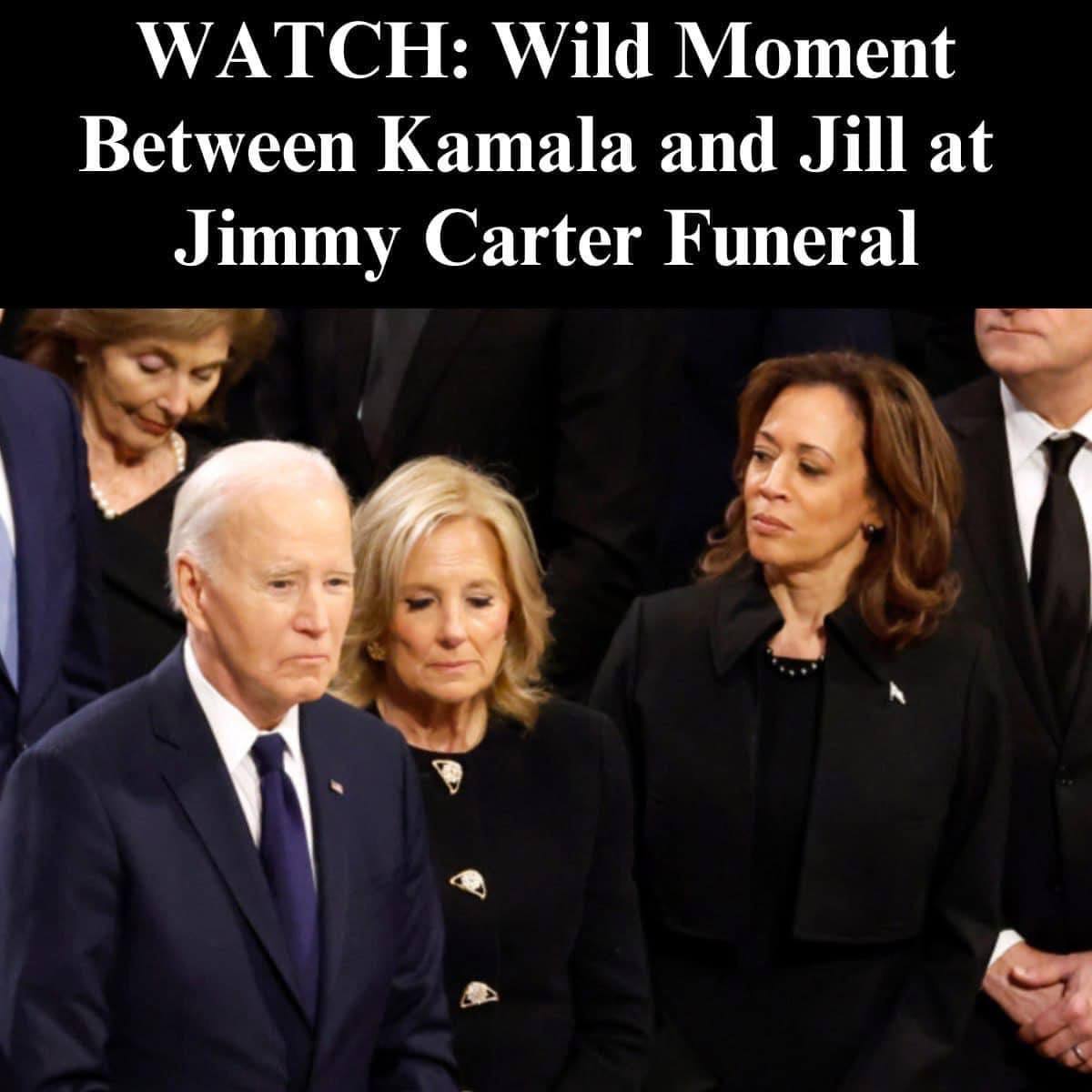 Tensions Reported Between Jill Biden and Kamala Harris at Carter Funeral