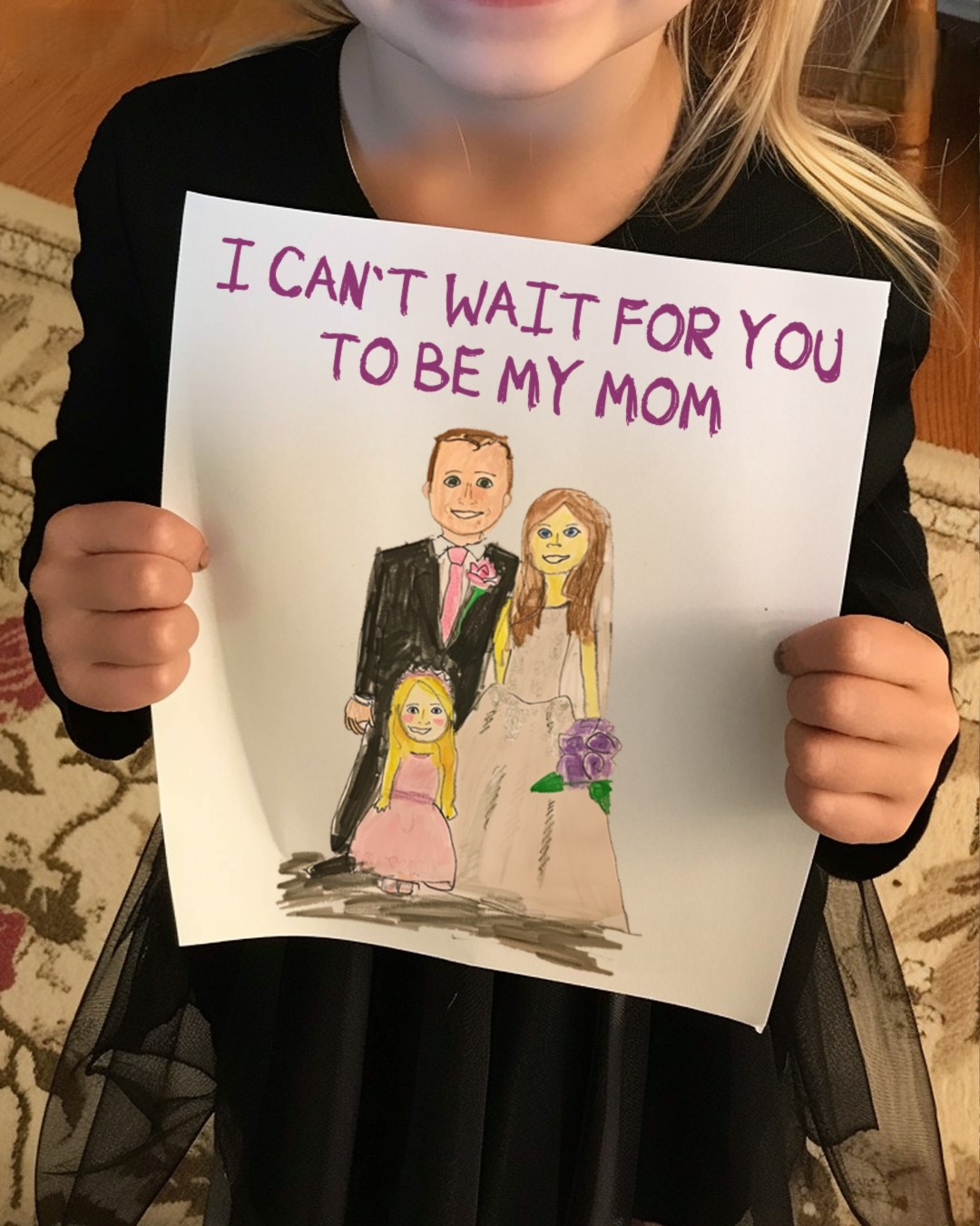 My 7 Year Old Drew a Picture of My Husband with Another Woman and Wrote, I Cant Wait for You to Be My Mom