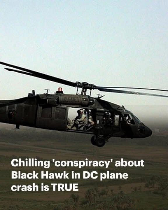 The Disturbing Conspiracy Theory About A Black Hawk Helicopter Involved In A Plane Crash In Dc Is Actually True