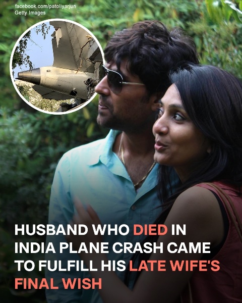 Grieving Husband Wanted to Fulfill His Late Wife’s Wish – Then Tragically Died in Plane Crash in India While Flying Home